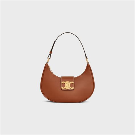 celine tan triomphe bag|celine triomphe bag preloved.